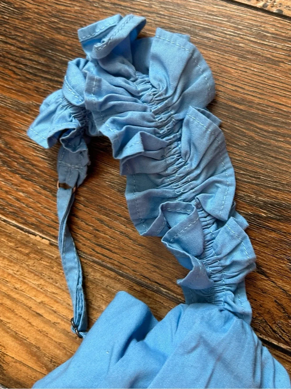 Abercrombie‎ & Fitch Women’s Small Blue Bow Back Poplin Maxi Dress